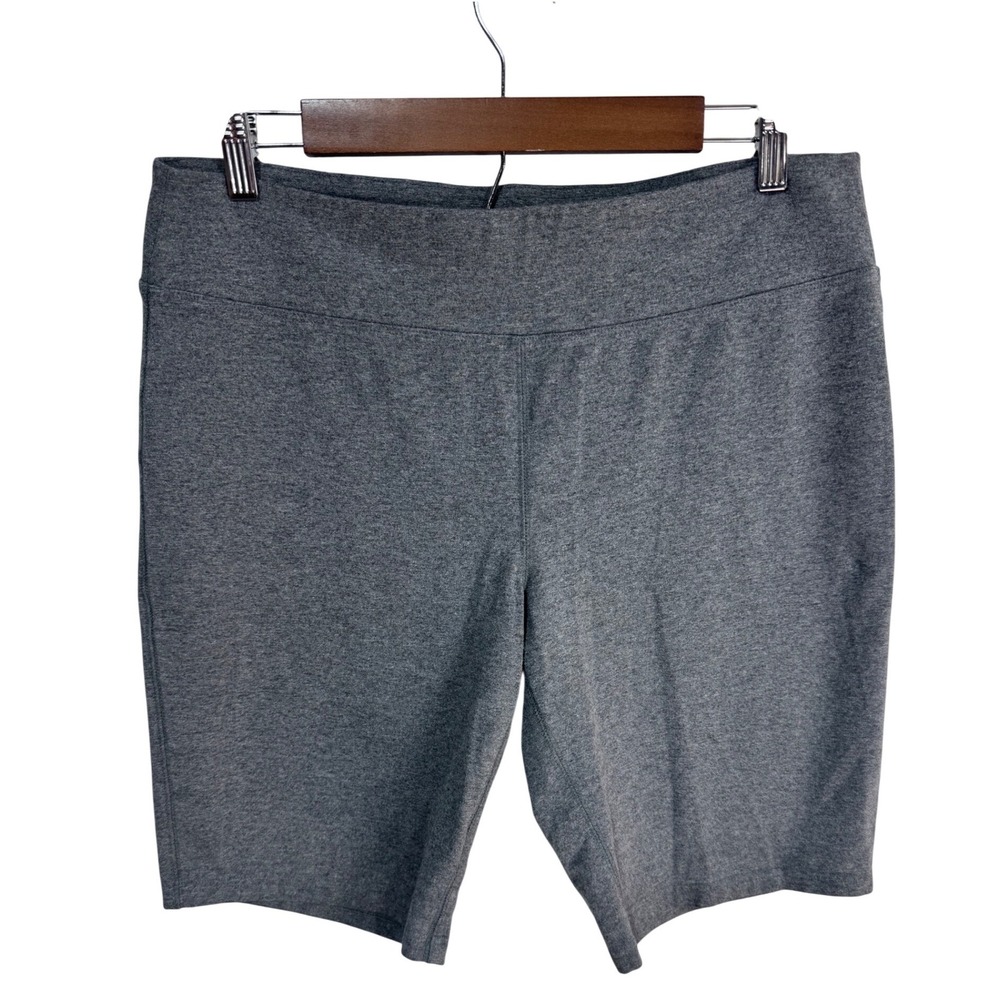 Exertek Large Gray Bike Shorts Women's Athletic Yoga Spandex